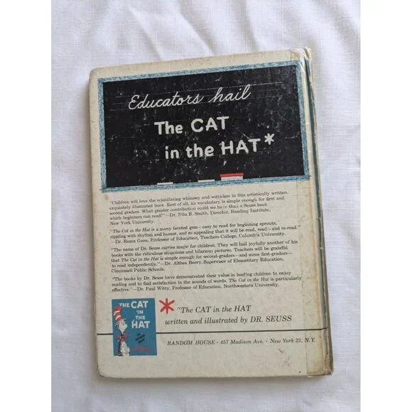 The Cat in the Hat by Dr. Seuss - FIRST EDITION THIRD PRINTING 1957 1st Vintage